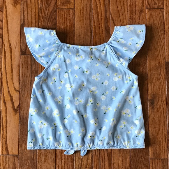 🔥Zara Girls blue flowers top size 9 - Picture 7 of 10